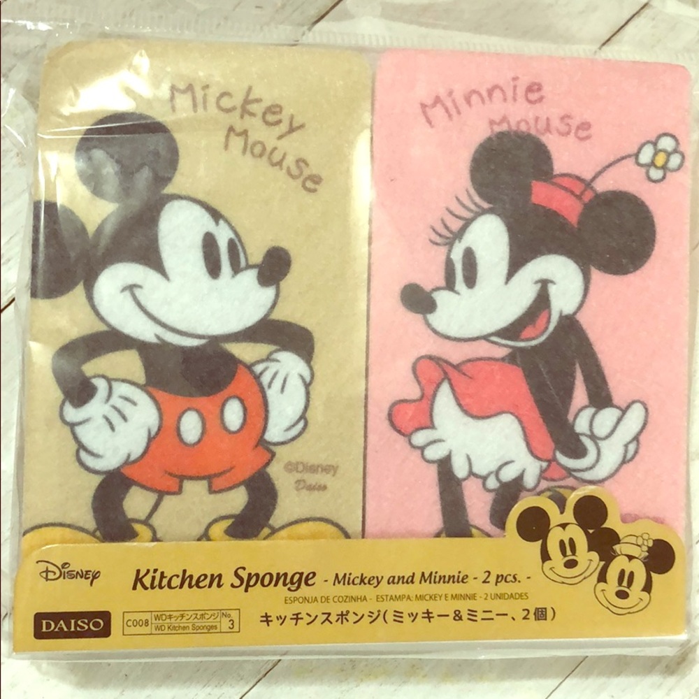Disney Mickey & Minnie 2 piece Kitchen Sponge